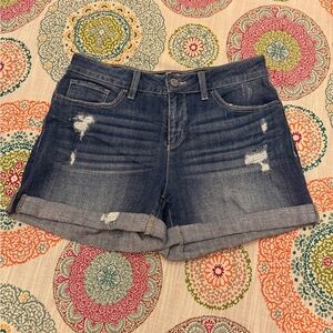 CUTE Time and Tru Denim Blue Shorts w/ distressing